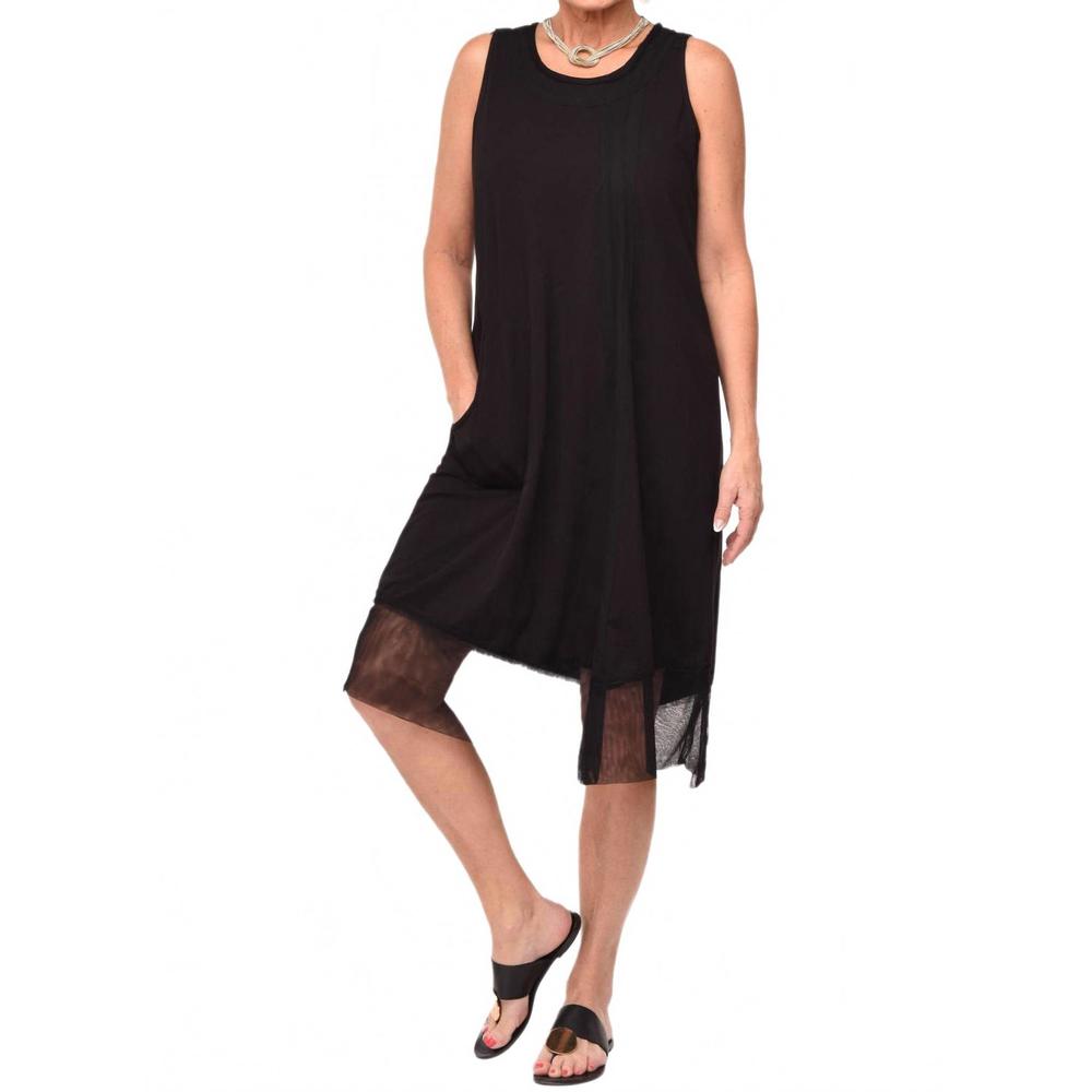 NEW TULIP CLOTHING senna dress in black